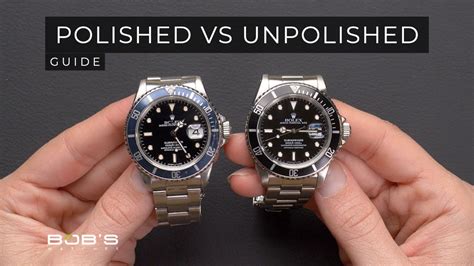 rolex watch polishing before and after|should i polish my Rolex.